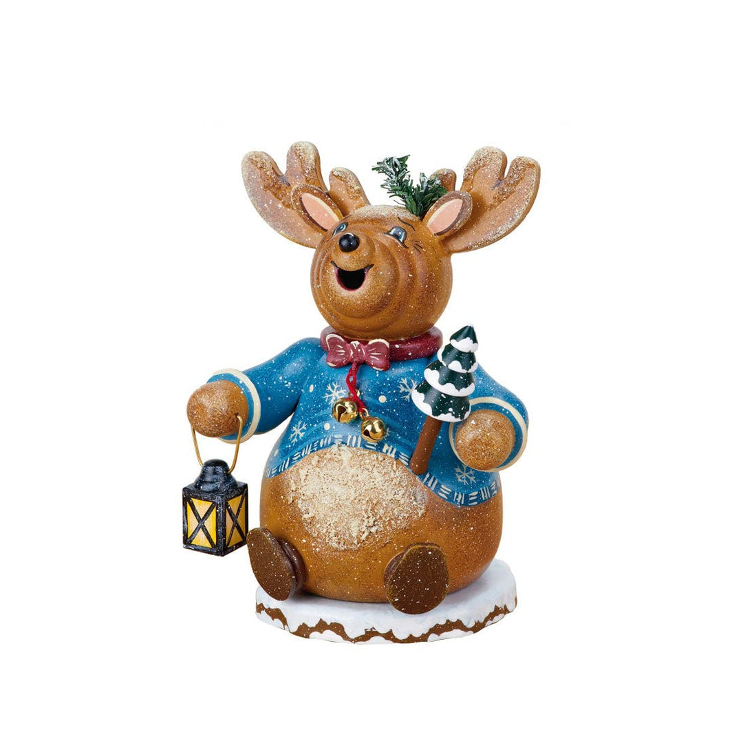 Hubrig Neuheit 2013 - Räucherwichtel Rentier Rudolph, 14cm, Erzgebirge