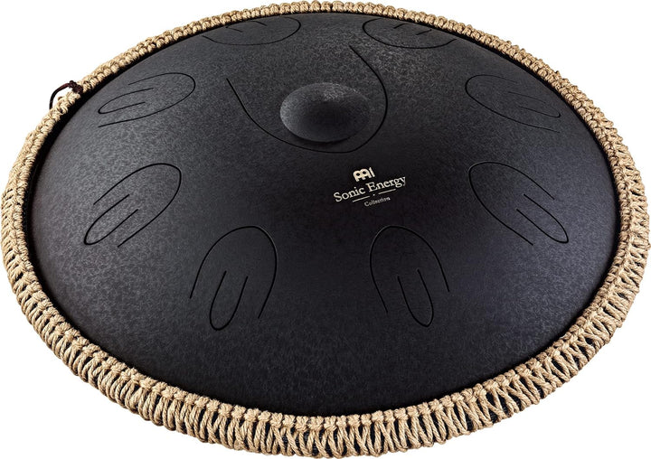 Sonic Energy 16" Oktavierte Zungentrommel – D Kurd – Schwarz – Für Meditation, Yoga, Percussion – In