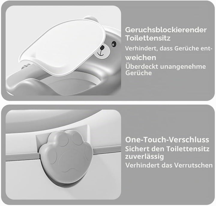 Töpfchentraining-Toilettensitz für Kleinkinder, multifunktionales tragbares Töpfchen mit Spritzschut