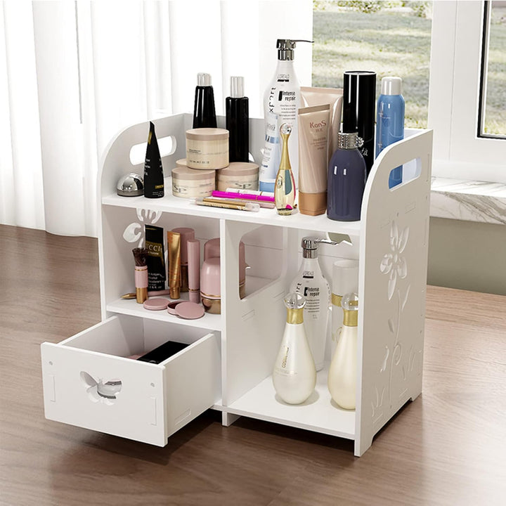 LEcylankEr Make-up Organizer mit Schubladen, Make-up Lagerung Kosmetische Schminktisch Organizer Mak