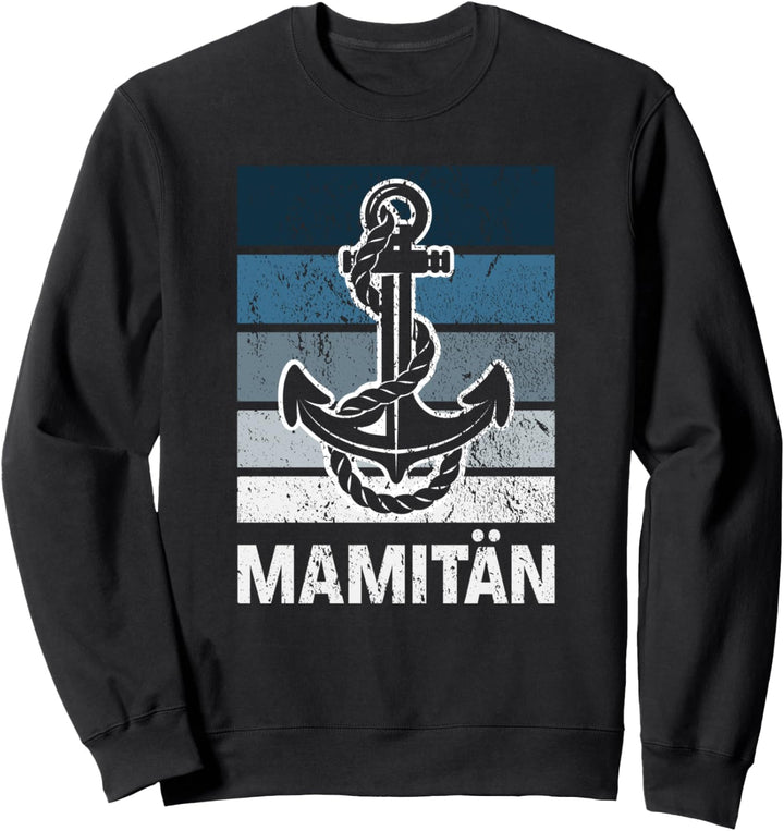 Damen Boot Frauen Kapitänin Mama Kapitän Mamitän Sweatshirt