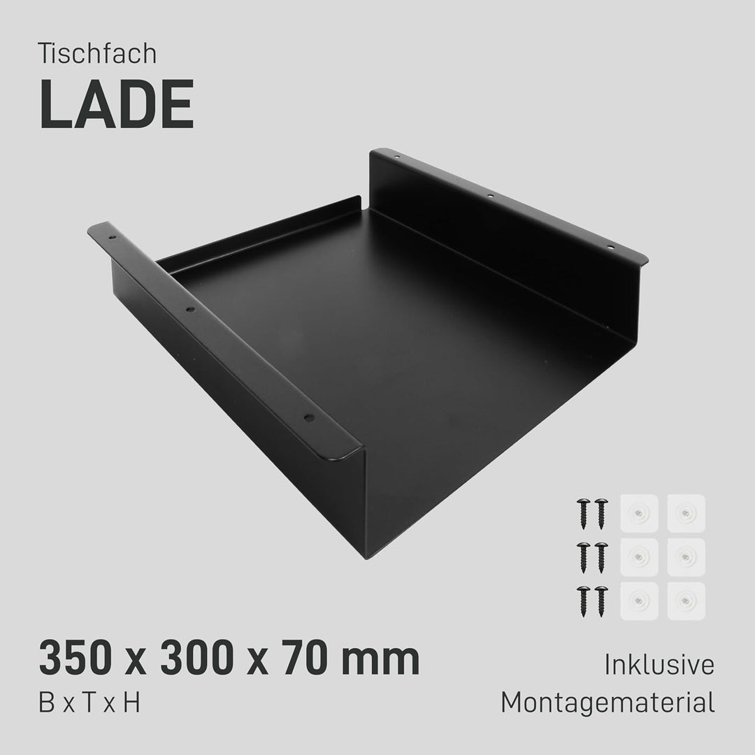 1x Tischfach LADE Schreibtisch Ablage Schublade Unterkonstruktion Halterung hängend Organizer Materi