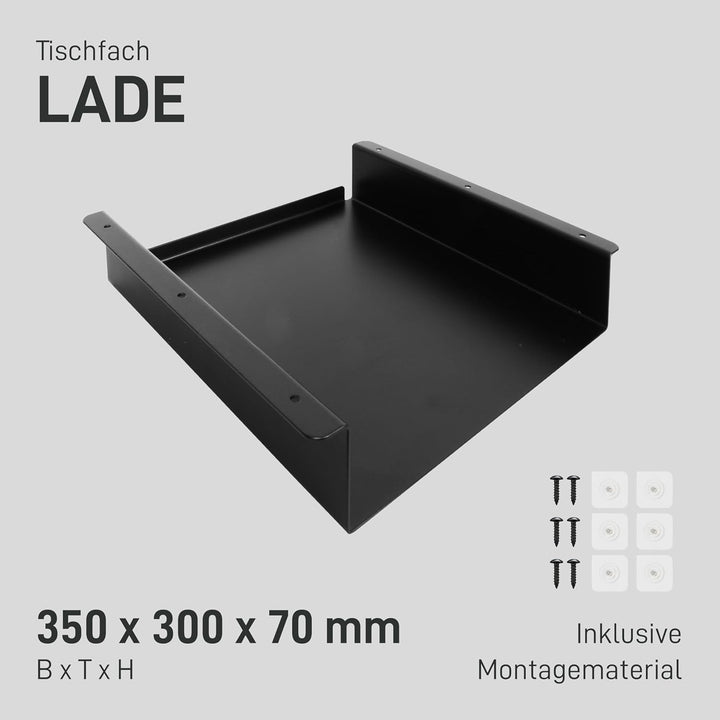 1x Tischfach LADE Schreibtisch Ablage Schublade Unterkonstruktion Halterung hängend Organizer Materi
