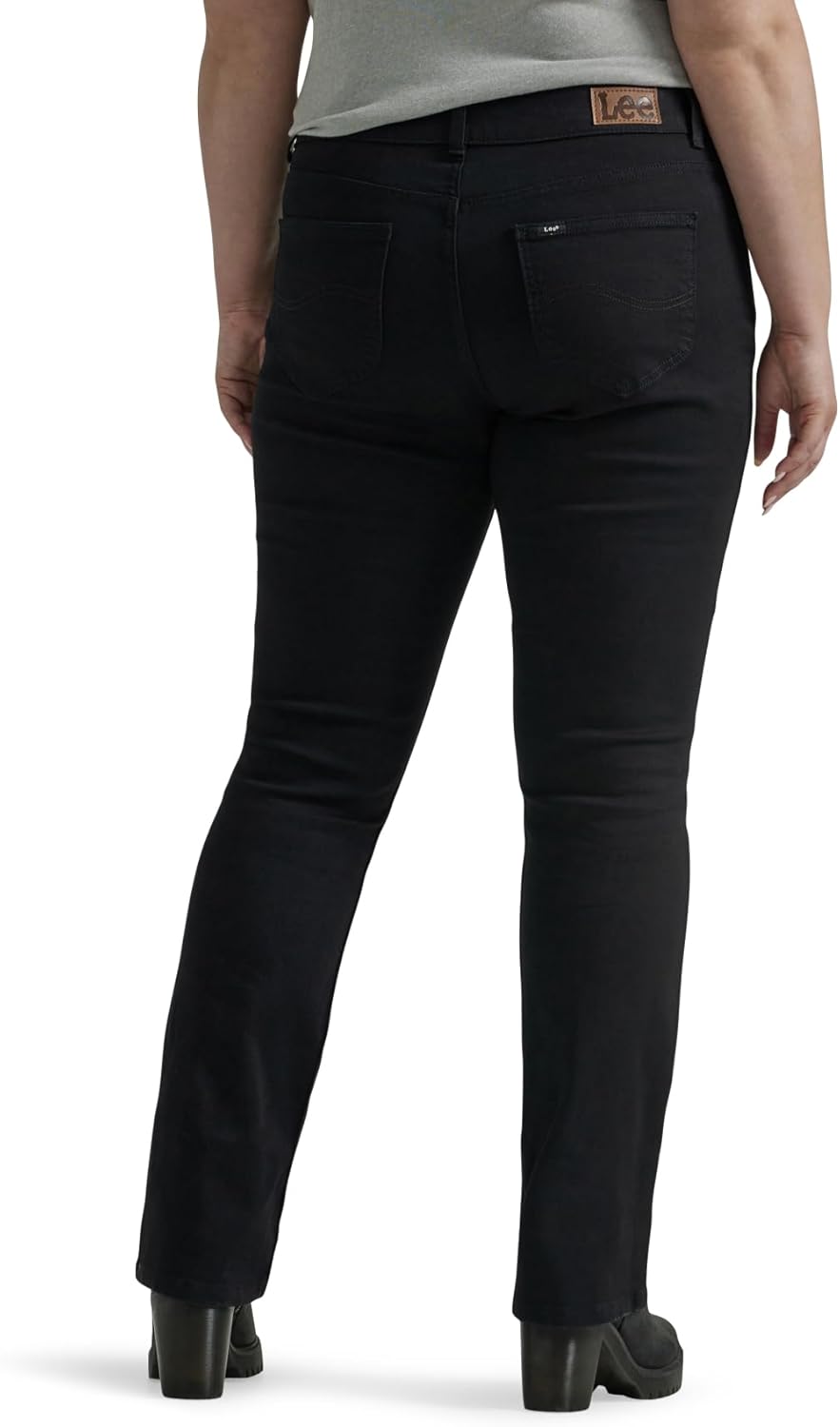 Lee Damen Regular Fit Bootcut Jeans 10 Medium Schwarz, 10 Medium Schwarz