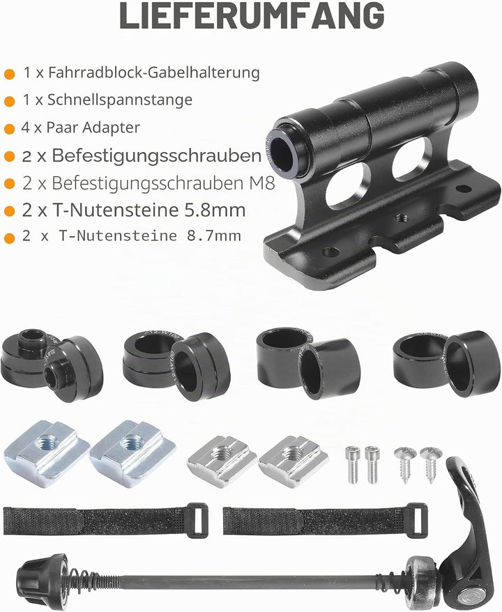 Flaconi Fhrrad Gabelhalterung,Fahrradgabelhalterung Fahrradblock,Fahrrad Gabelhalterung mit Schnells