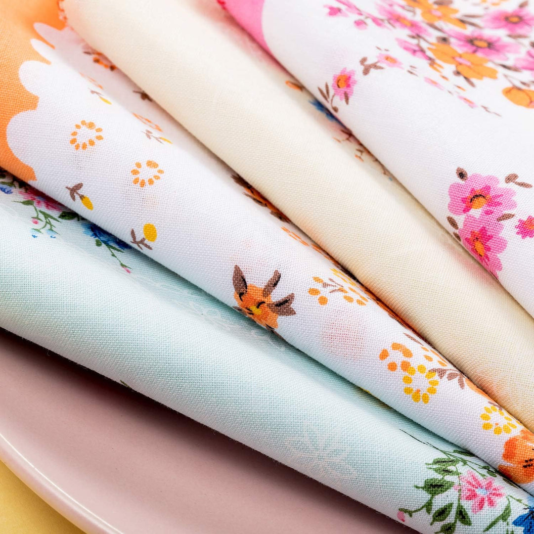 Zhanmai 20 Stück Damen Vintage Floral Print Baumwolle Bunte Damen Taschentücher