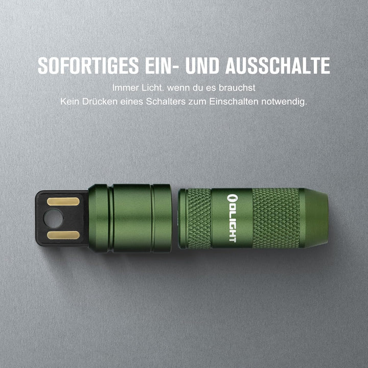 OLIGHT iMini 2 Mini LED USB-Aufladbare Taschenlampe Schlüsselhänger mit magnetischen Basis,50LM und1
