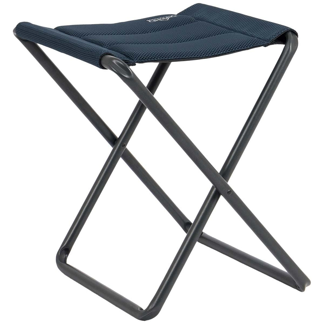 Crespo Falthocker AL 302 Air Deluxe Camping Klapphocker Angel Hocker Polster Alu Grau, Grau
