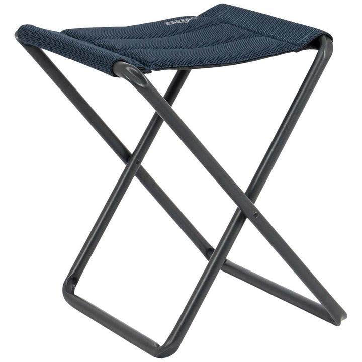 Crespo Falthocker AL 302 Air Deluxe Camping Klapphocker Angel Hocker Polster Alu Grau, Grau