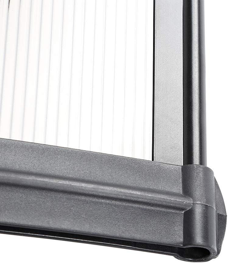Vordach für Haustür, Überdachung Haustür aus Aluminium und Kompletten Polycarbonat-Hohlkammerplatte,