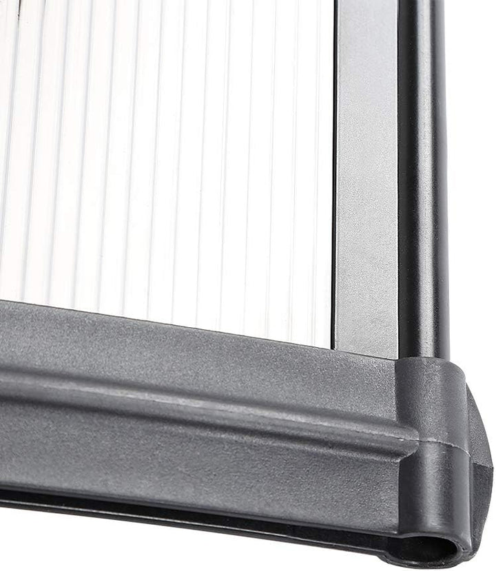 Vordach für Haustür, Überdachung Haustür aus Aluminium und Kompletten Polycarbonat-Hohlkammerplatte,