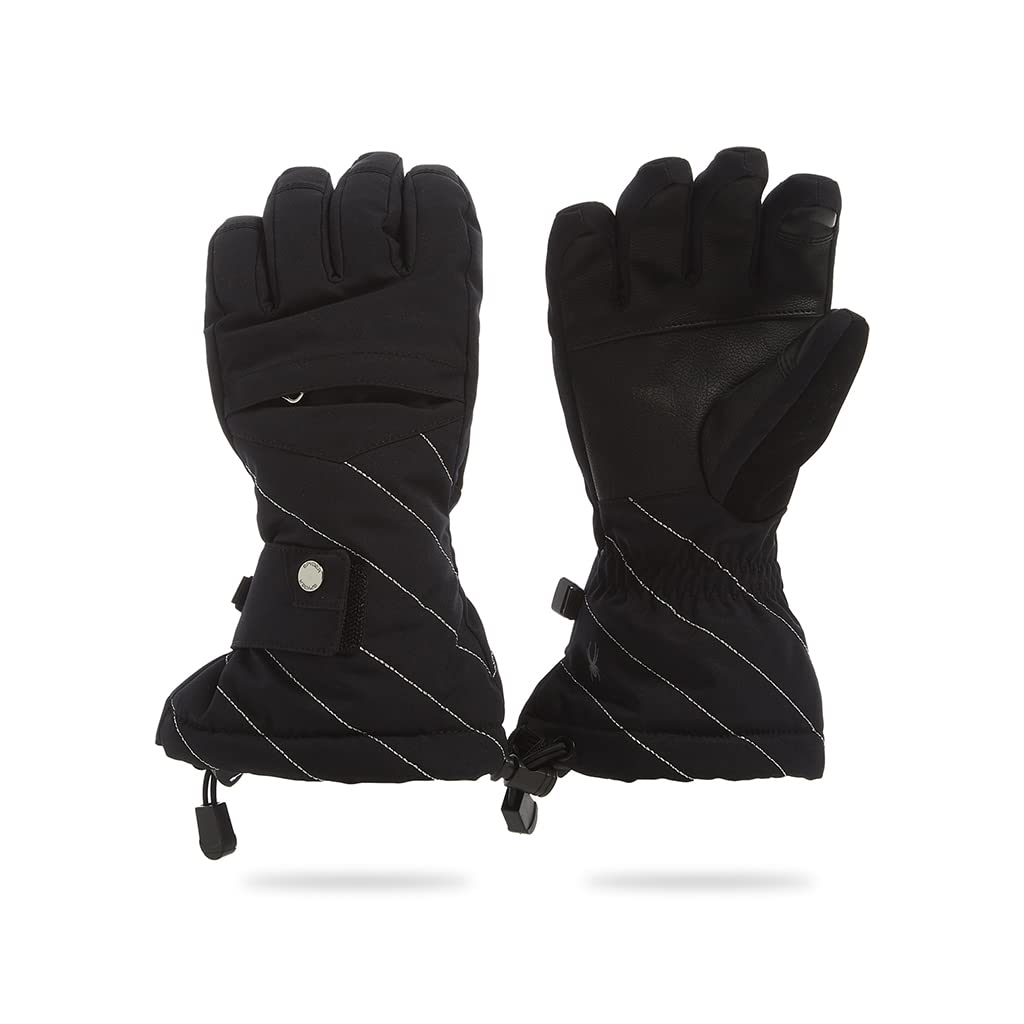 Spyder Mädchen Synthesis Skihandschuhe XL Schwarz / Schwarz, XL Schwarz / Schwarz