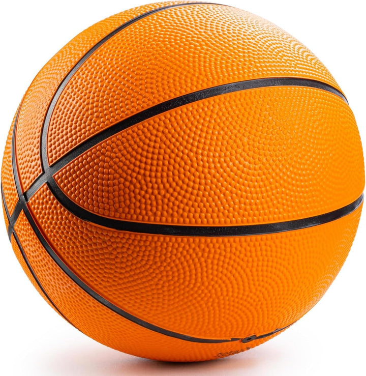 Bedwina Mini Basketbälle - (7 Zoll, Grösse 3) Packung mit 4 - Mini-Hoop-Basketball-Set mit Luftpumpe