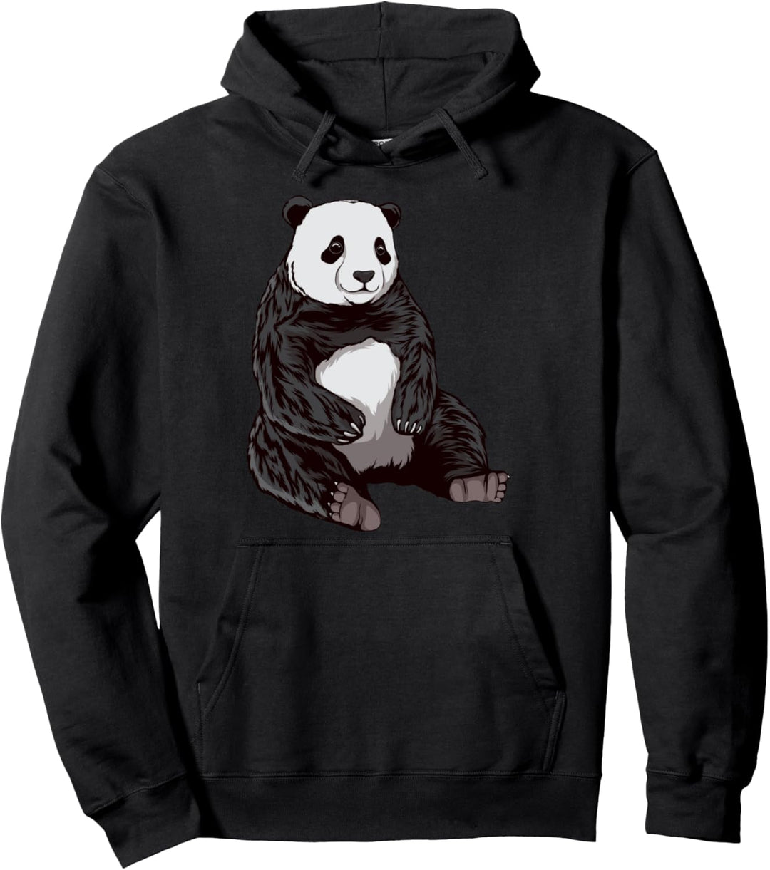 Pandabär Bild Zeichnung Design Panda Pullover Hoodie