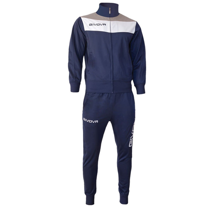 Givova Herren Anzug Spielfeld XS Blau/Grau Klar, XS Blau/Grau Klar