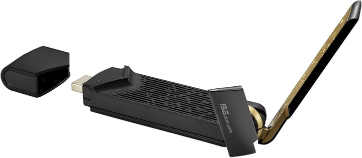 ASUS USB-AX56 Dual-Band AX1800 USB-WLAN-Adapter (WiFi 6, externe Antenne, WPA3-Security, Plug-and-Pl
