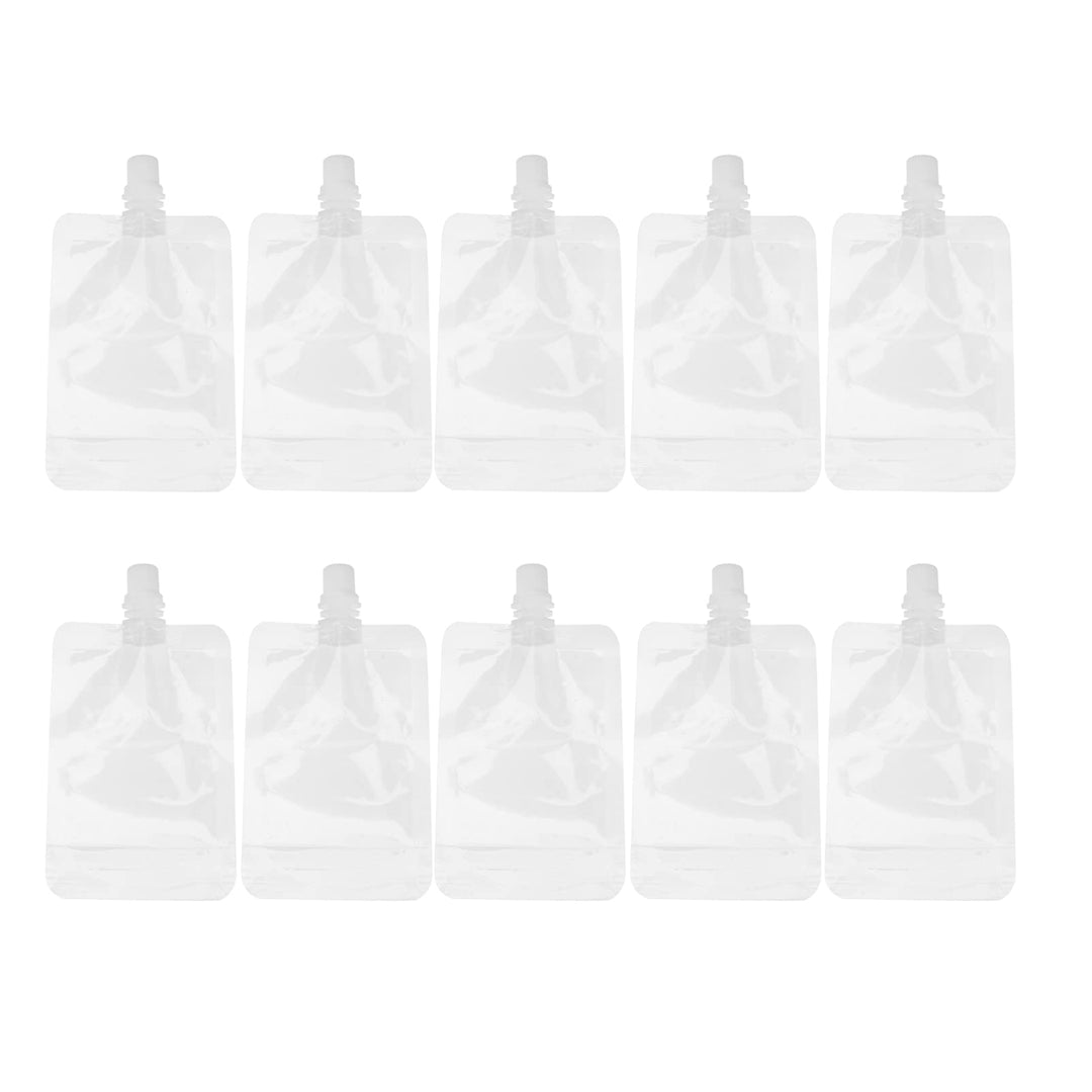 Hemoton 100 ml Trinkflaschen, transparent, wiederverwendbar, mit einem Trichter 31 Stück