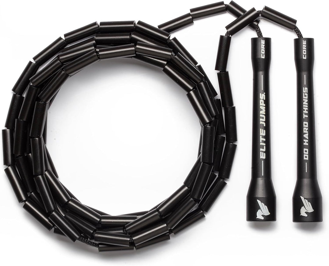 Elite SRS; Do Hard Things, Beaded Jump Rope - Adjustable Jump Ropes for Fitness with Unbreakable Han