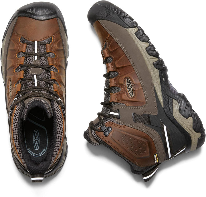KEEN Herren Targhee 3 Mid Waterproof Wanderstiefel 44.5 EU Chestnut Mulch, 44.5 EU Chestnut Mulch