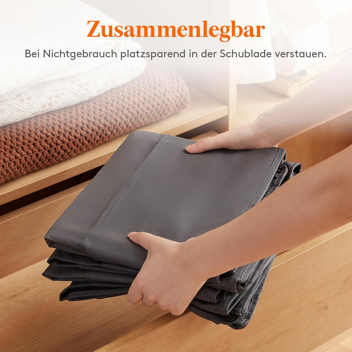 Lifewit 6 Stück 90L Unterbettkommode, Unterbett Aufbewahrungsbox mit deckel, Faltbare Kleidung Aufbe