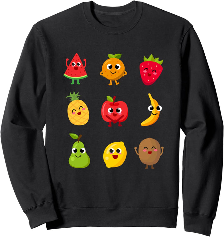 Früchte Frucht Obst Gemüse Funny Fruits Veganer Sweatshirt