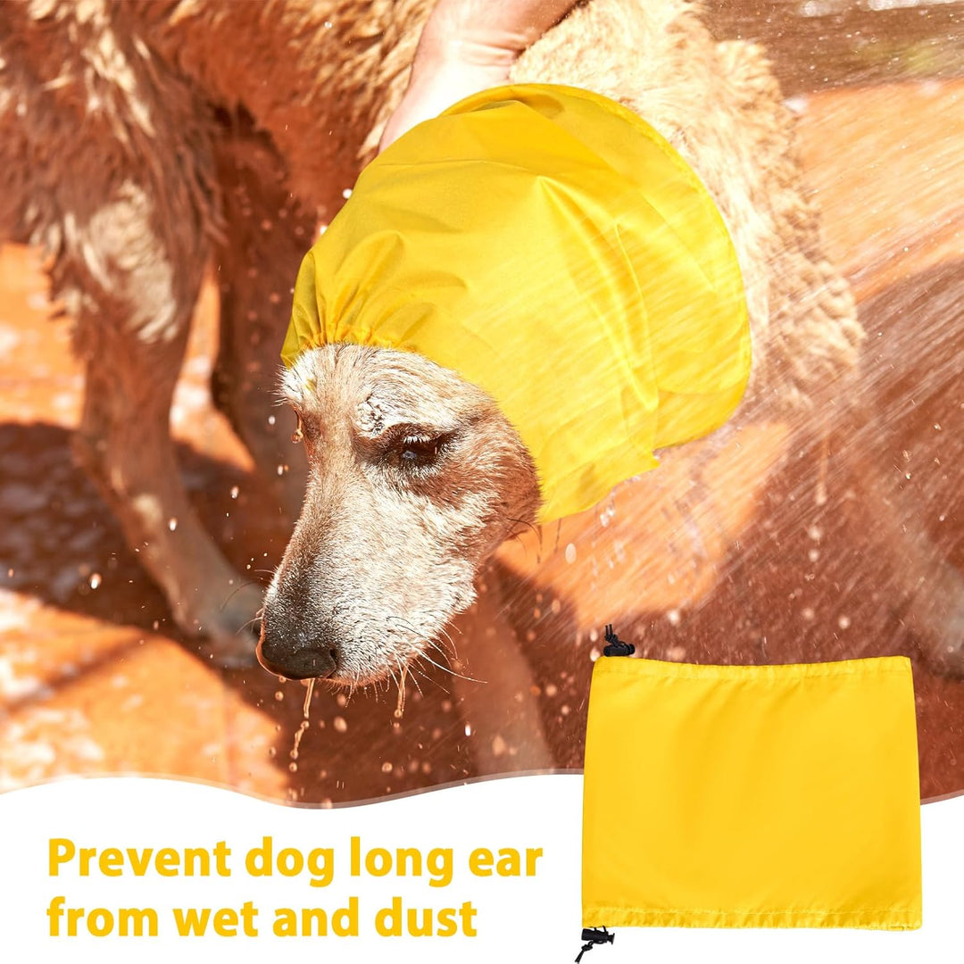 Aliceset Hunde-Badekappe, wasserdicht, Hundeohrenschutz, Badekappe, Hundeohren, Stirnband, Hundescha