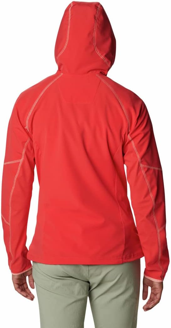 Columbia Damen Softshelljacke Sweet As Hoodie XS Red Hibiscus, XS Red Hibiscus