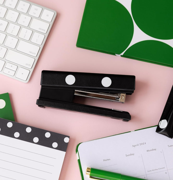 Kate Spade New York Black Stapler, Cute Stapler for Office or Home, Decorative Desk Accessory, Pictu
