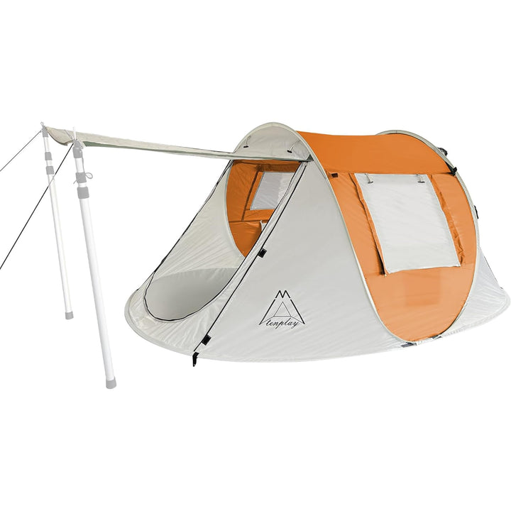 TENPLAY Pop-Up-Zelt für 2–4 Personen, PU2000 mm, wasserdicht und Winddicht, UV-Schutz, leicht und tr