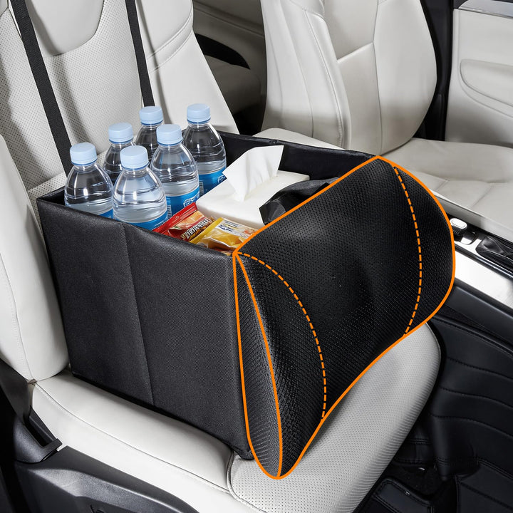 2-in-1 Klappbarer Kofferraum-Organizer mit Lendenkissen-Funktion - Robuste faltbare Box als Sitz- un