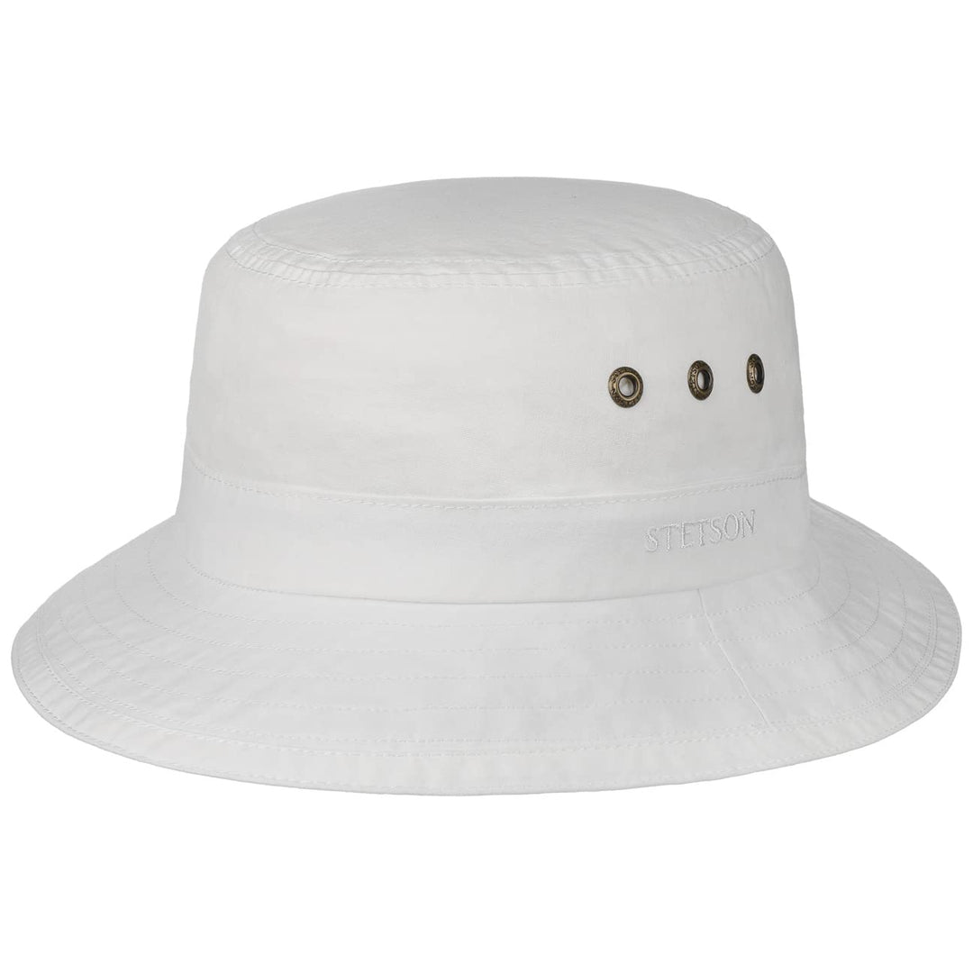 Stetson Reston Freizeithut Damen/Herren (Kophöhe ca. 9cm) - Schlapphut aus Bio-Baumwolle Packable -