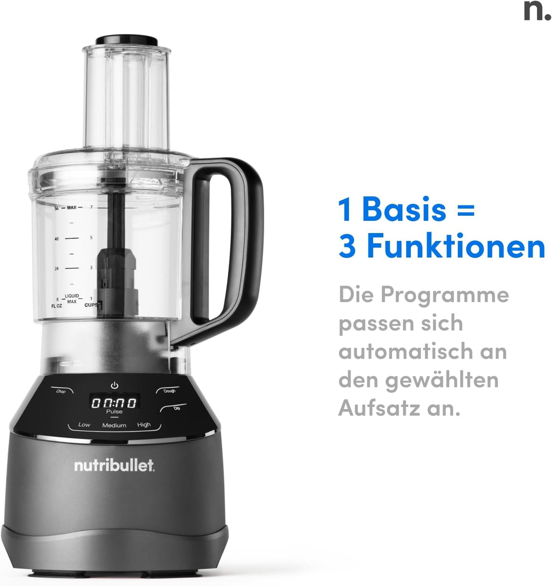 nutribullet Full Size Blender Combo, Elektrischer Mixer, Multifunktionaler Zerkleinerer, Profi, 1200