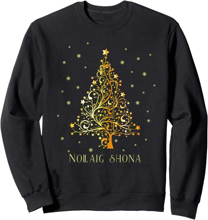 Irischer Weihnachtsbaum Weihnachtsschmuck Irland Weihnachten Sweatshirt