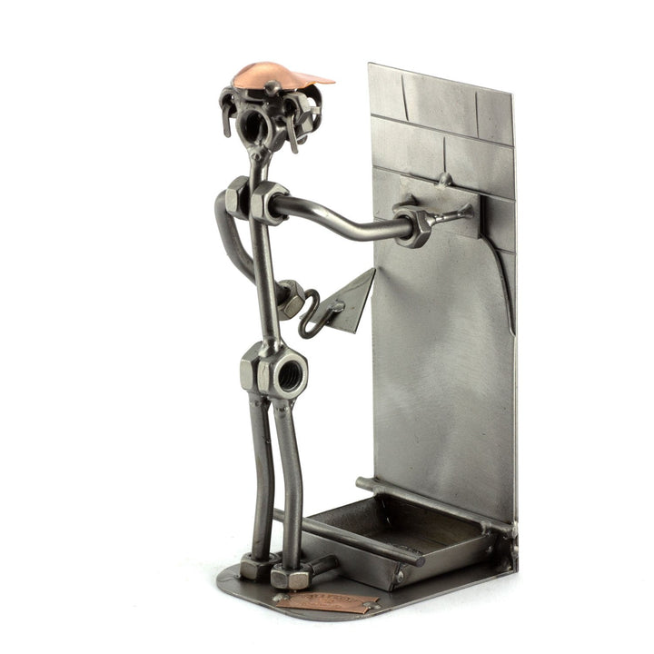 Steelman24 I Schraubenmännchen Verputzer I Made in Germany I Handarbeit I Geschenkidee I Stahlfigur