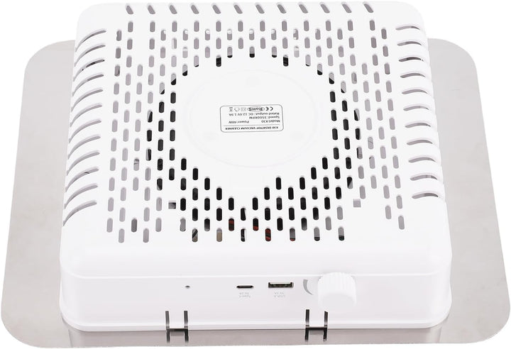 BRRNOO Nagelstaubsammler, Eingebauter Tischschreibtisch, Leistungsstarker 80 W, 3500 U/min, Bürstenl
