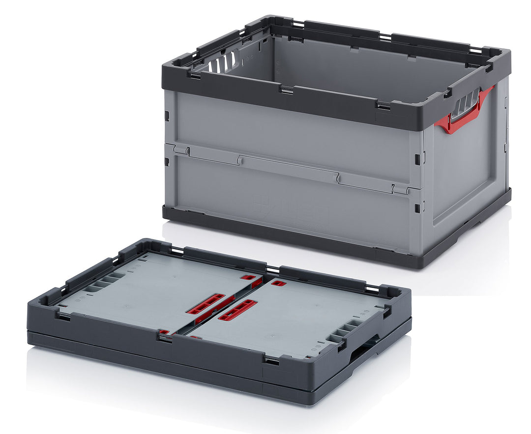 5x Profi-Faltbox 60 x 40 x 32 - Set mit 5 grossen Klappboxen Euroboxen klappbar 60x40x32