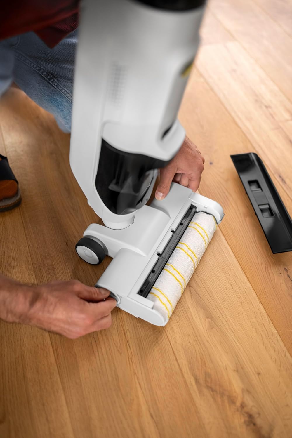 Kärcher Saugwischer FCV 2 Natural N, kabelloser Saugwischer mit 2 Reinigungsmodi, Akkulaufzeit: ca.