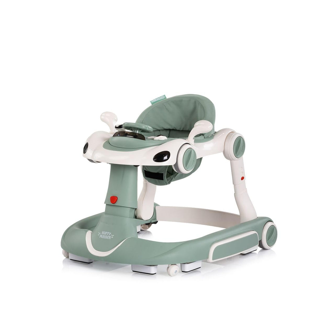 Chipolino Lauflernhilfe Happy Walker 5 in 1 Schaukelfunktion Musik Lichter Räder grün, grün