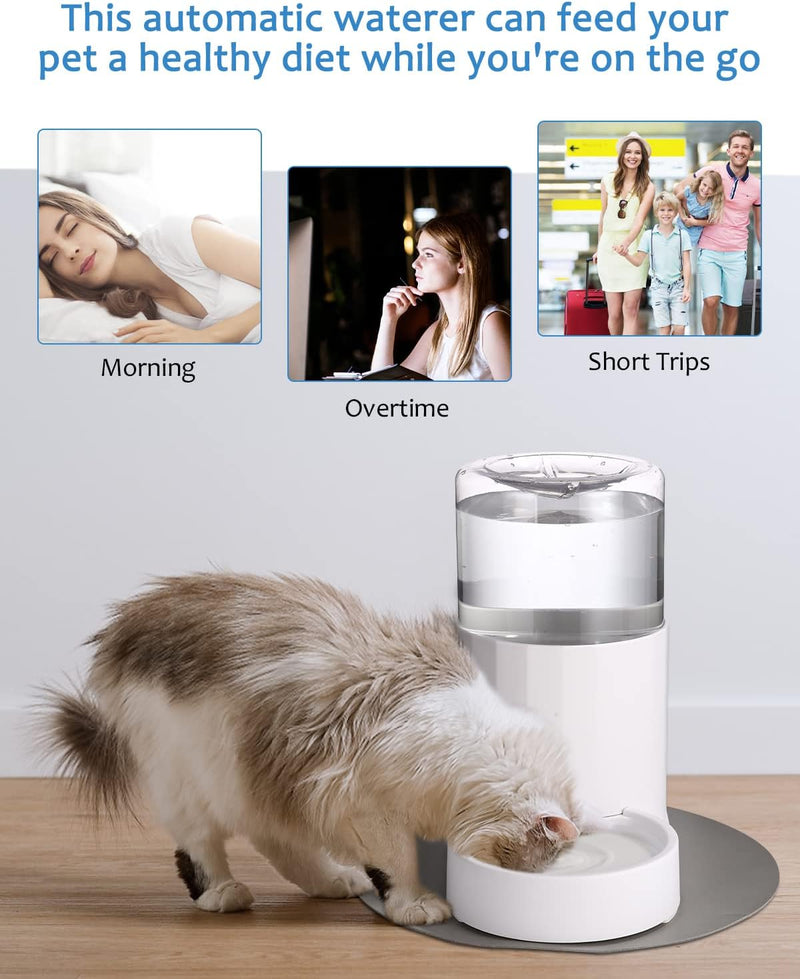 JOFLVA Haustier Automatischer Wasserspender, 2.5L Wasserspender Für Hunde Katze, Trinkbrunnen Für Ka