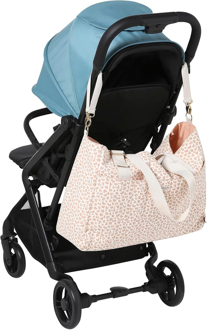 VERTBAUDET Lovely Leo Maxi Wickeltasche Rosa, Rosa