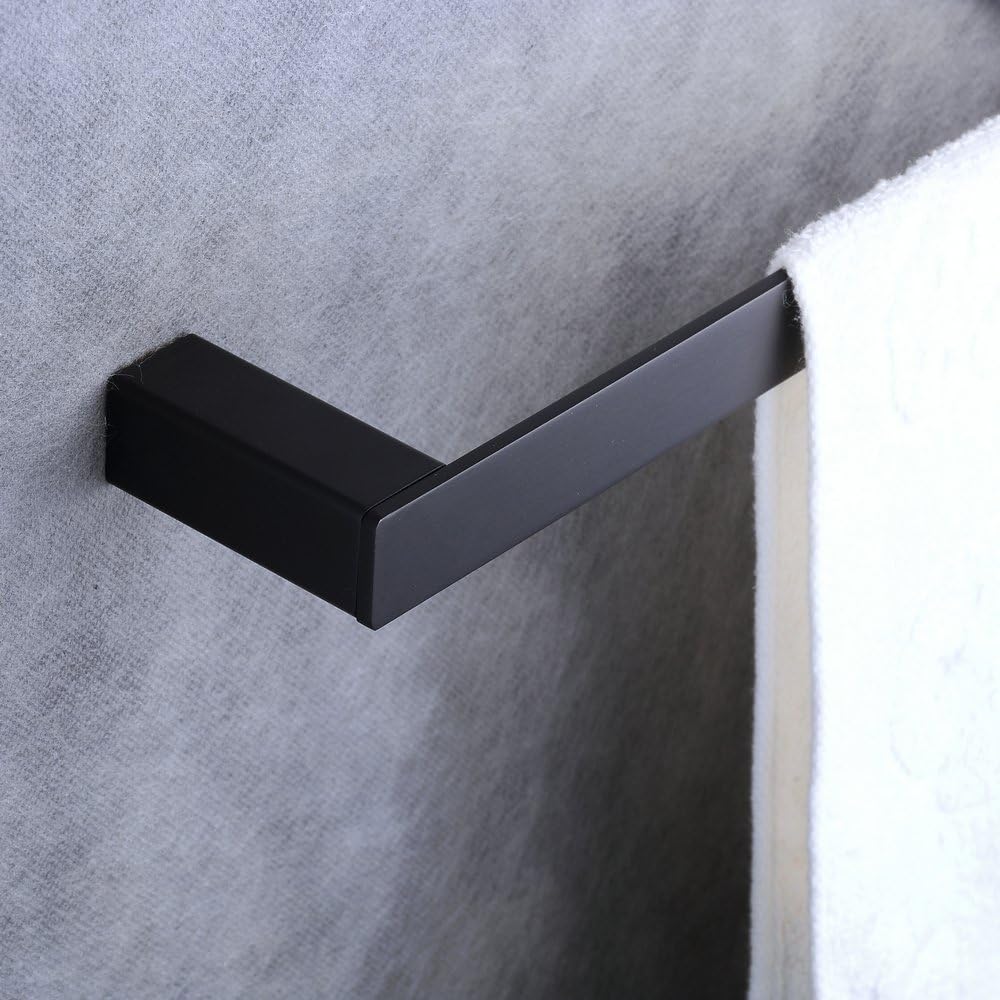 24-Zoll-Badetuch-Stab-einzelne Tuch-Schiene an der Wand befestigt, schwarze Malerei, Beelee BA8501B