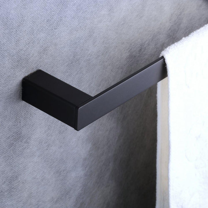 24-Zoll-Badetuch-Stab-einzelne Tuch-Schiene an der Wand befestigt, schwarze Malerei, Beelee BA8501B