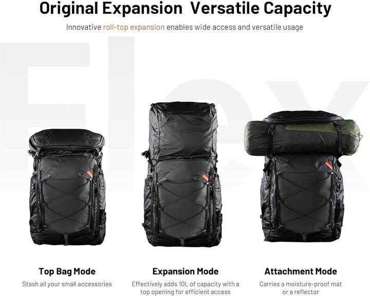 PGYTECH OnePro Flex 40L Rucksack Wasserdicht + Grösse L Kamera Einsatztasche,Kamerarucksack Set für