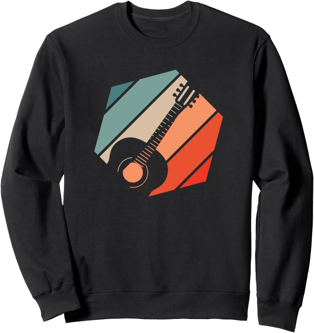 Gitarre Retro Style Vintage Sweatshirt