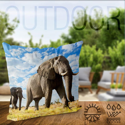 VOID Elefant Afrika Kissenbezug Kissenhülle Sofakissen Kissen Deko Outdoor-Kissen Dekokissen, Kissen