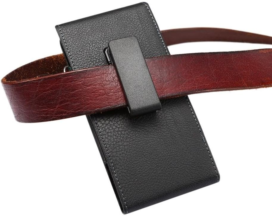Magnetic Leather Card Holder Case Belt Clip Rotary 360 for Sony Xperia XZ1-COMPACT - Black
