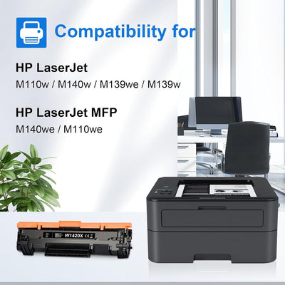 MYCARTRIDGE 142X W1420X Toner (Ohne Chip) Kompatibler für HP 142A 142X Ersatz für HP Laserjet MFP M1