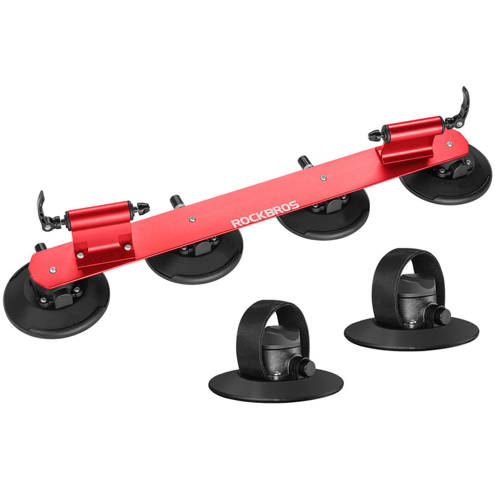 ROCKBROS Fahrradträger mit Saugnäpfe Fahrrad Dachträger Dachgepäckträger Schnellmontage für 2 Fahrrä
