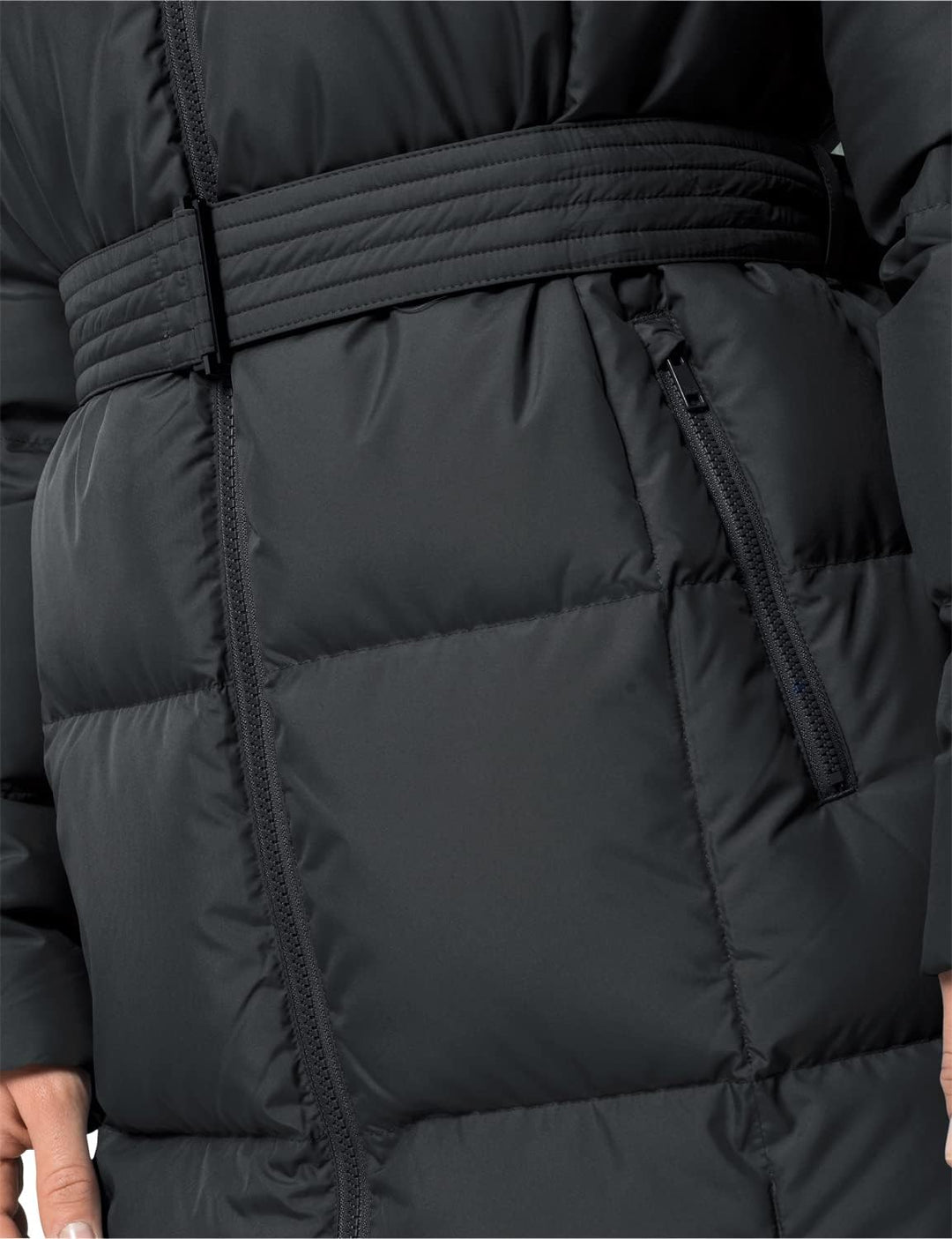 Jack Wolfskin Damen Frozen Lake Coat W Mantel, Schwarz