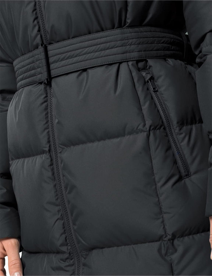 Jack Wolfskin Damen Frozen Lake Coat W Mantel, Schwarz